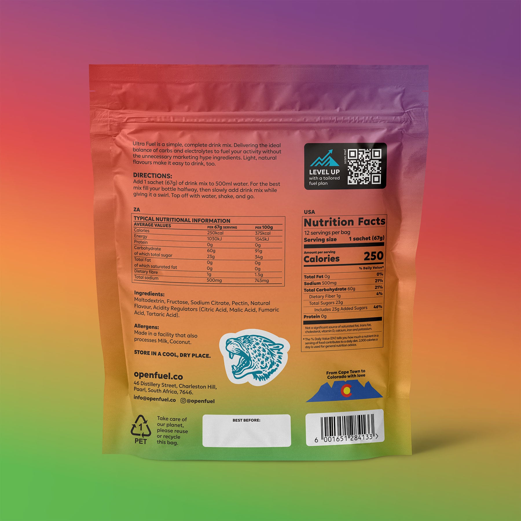 Drink Mix 12 Individual Sachets Assorted Flavours