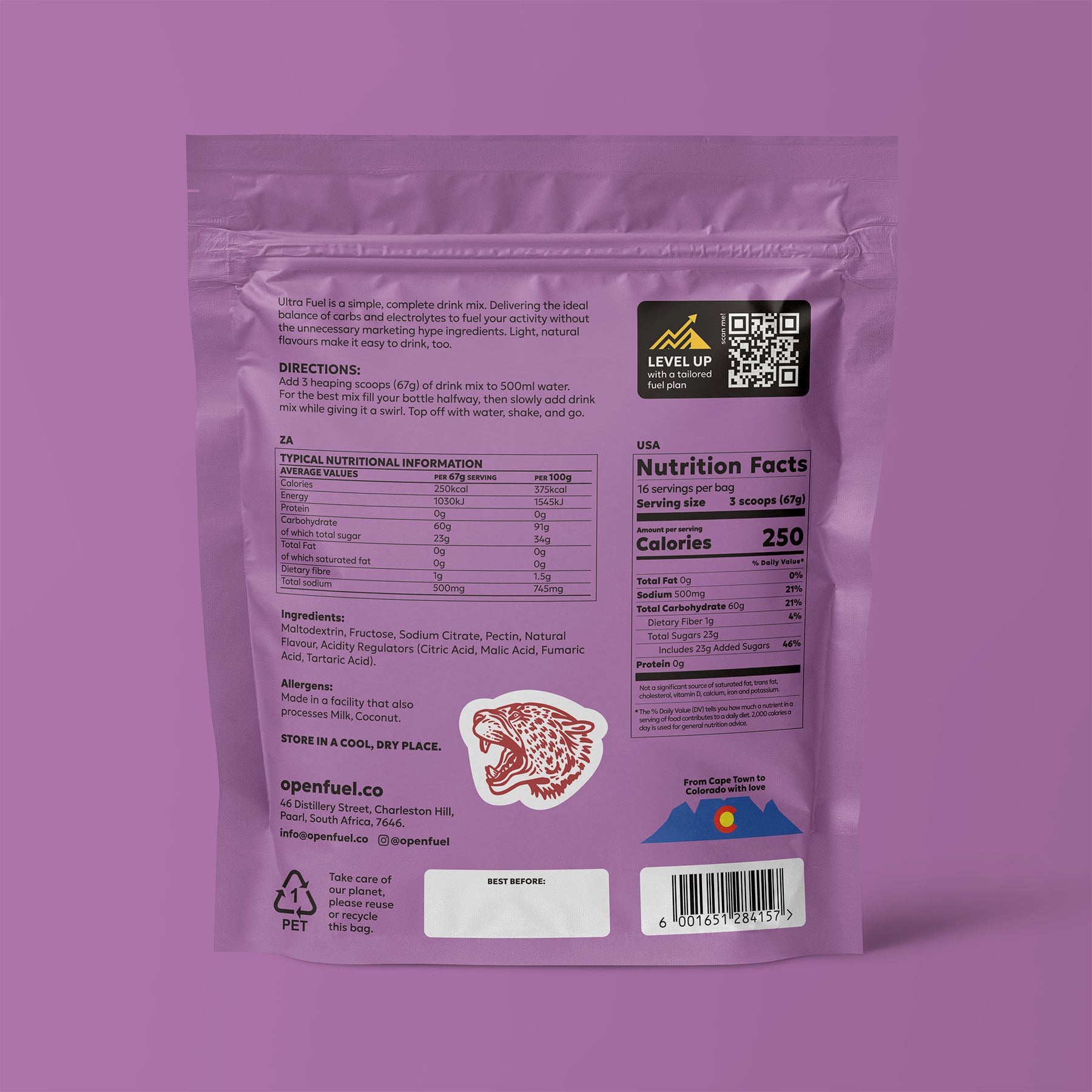 Drink Mix 16 Serving Bag Raspberry