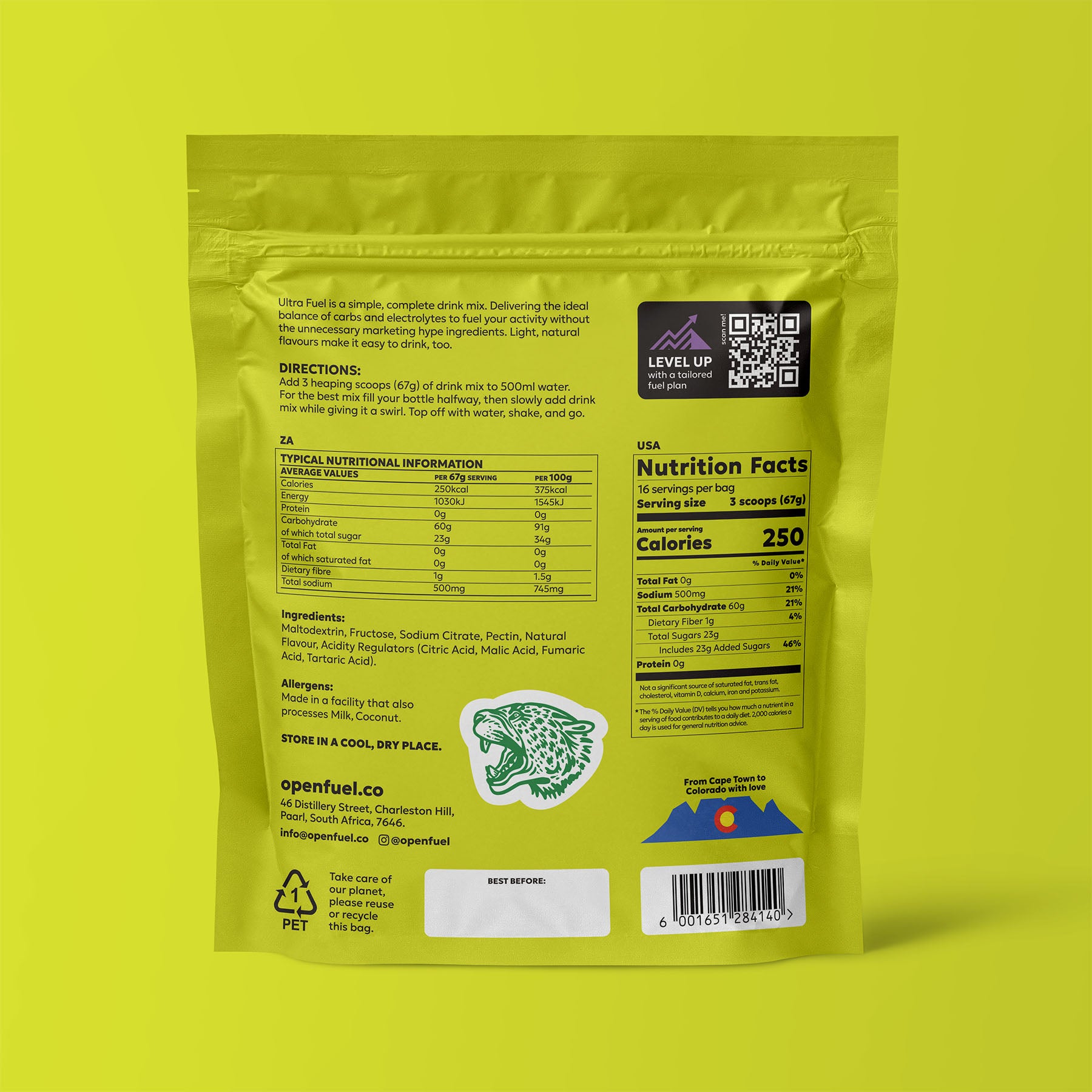 Drink Mix 16 Serving Bag Lemon Lime