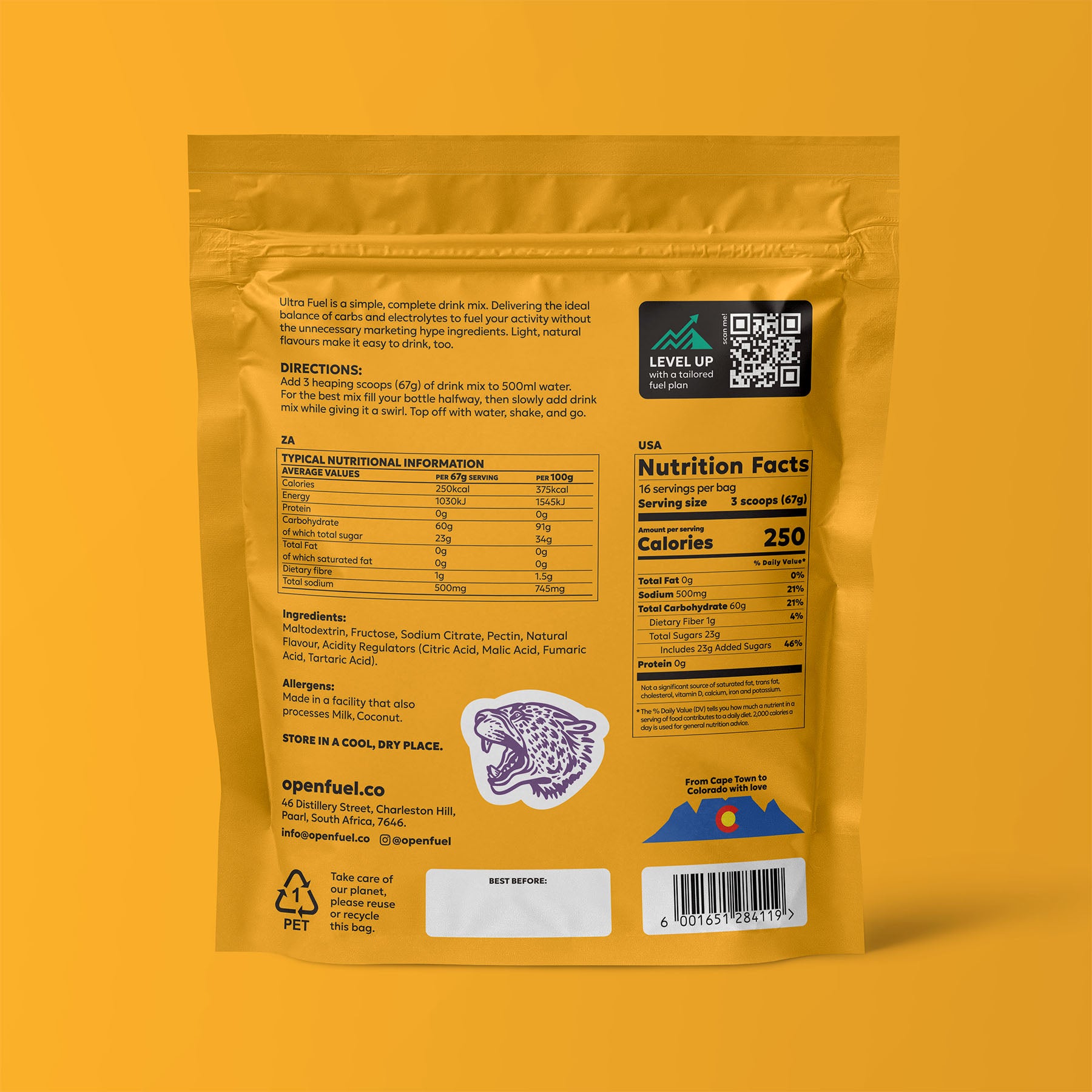 Drink Mix 16 Serving Bag Passion Mango