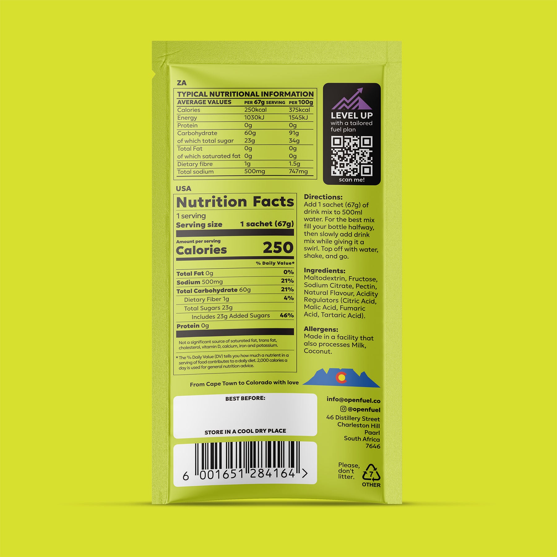 Drink Mix Single Sachet Limeade