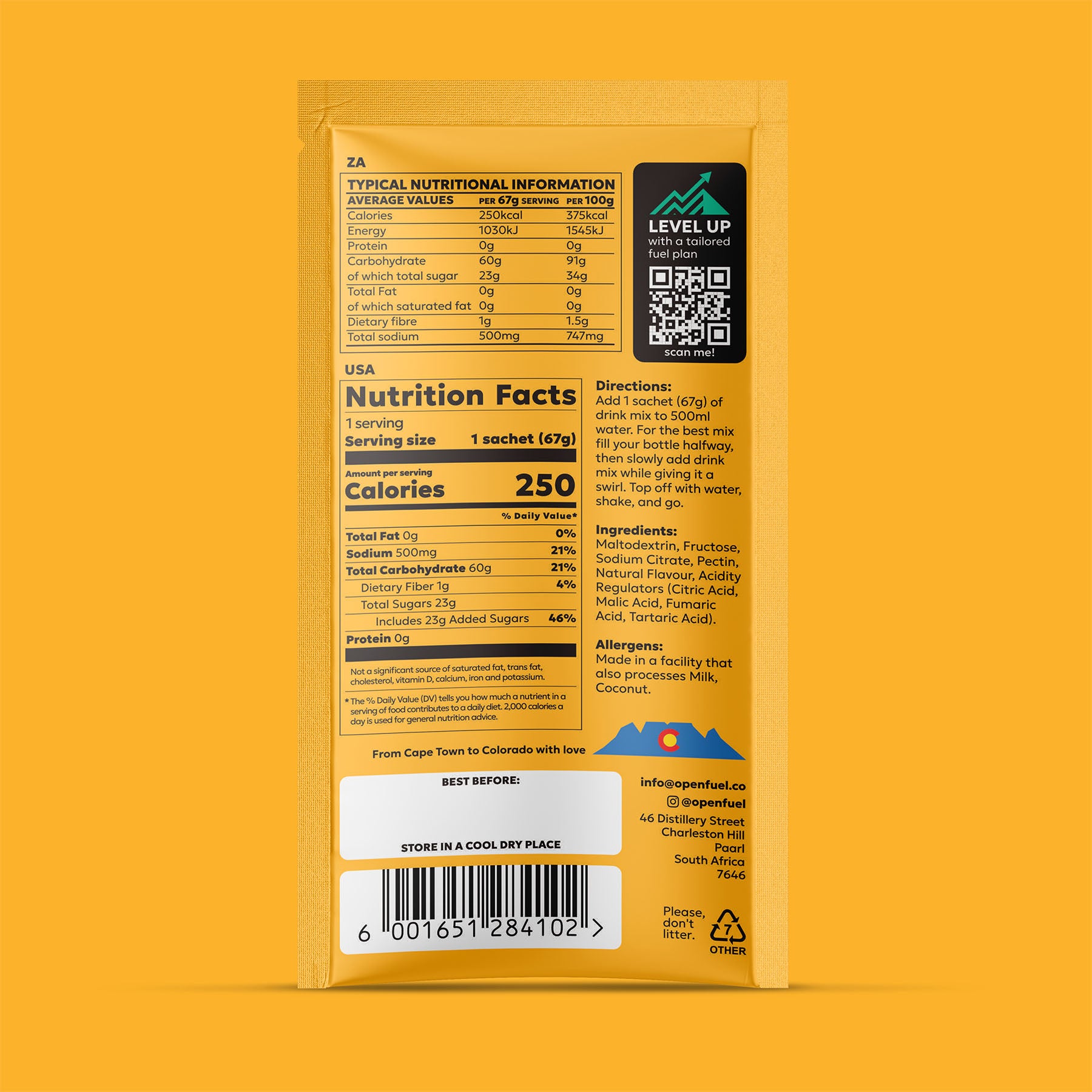 Drink Mix Single Sachet Passion Mango
